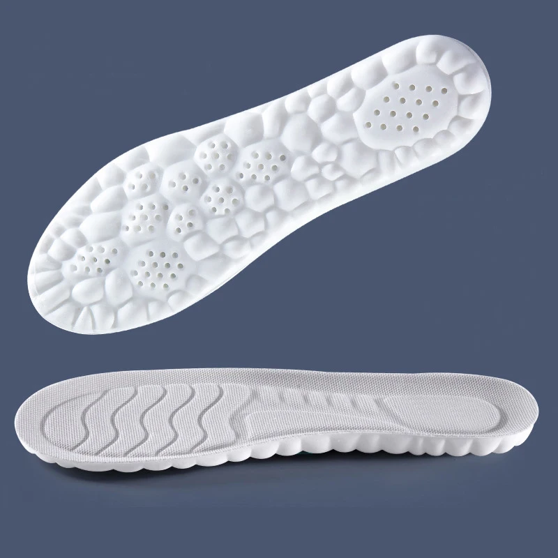 High Elastic Soft Pu Sport Massage Boosting Insoles Popcorn Shock Apsorption Insole
