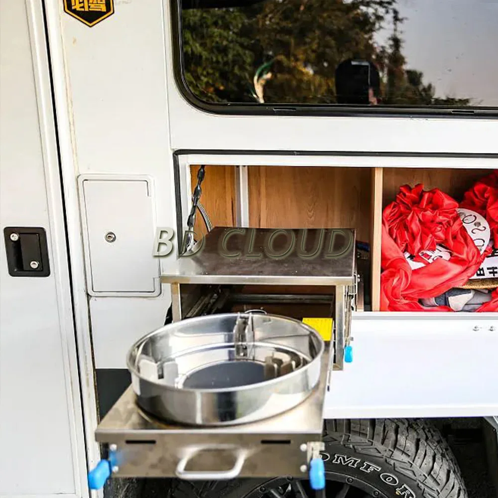 BD Cloud 2024 Travel RV Galvanized Steel Profile with Pickup Slide Truck Camper Fiberglass Aluminium Foldable Slide Truck Camper