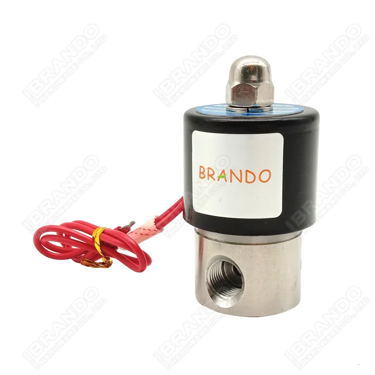 2S025-08 1/4' Stainless Steel 304 Water Solenoid Valve For 2 Way Normally Closed Electromagnetic Valve 220V 110V AC 24V 12V DC