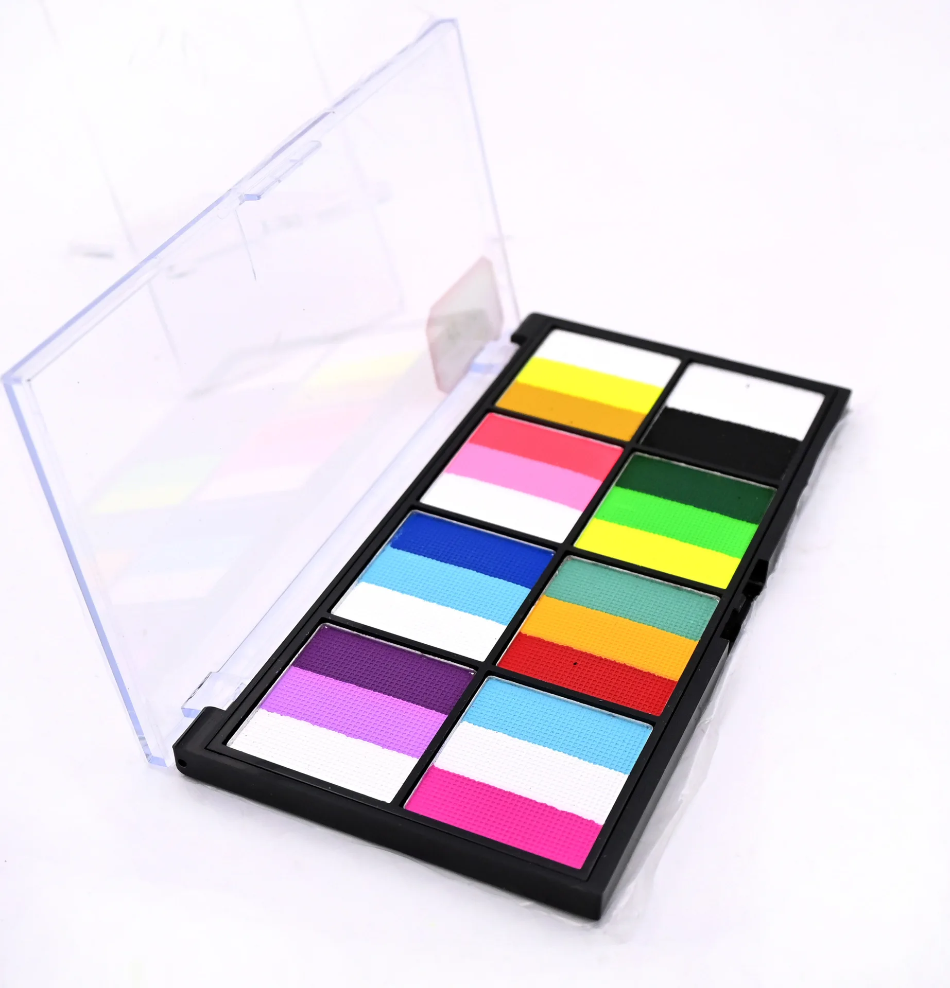 MLM Cosmetic Makeup Professional Face Painting Split Cake Paint Palette Non Toxic Rainbow Halloween Christmas Face Body Paint