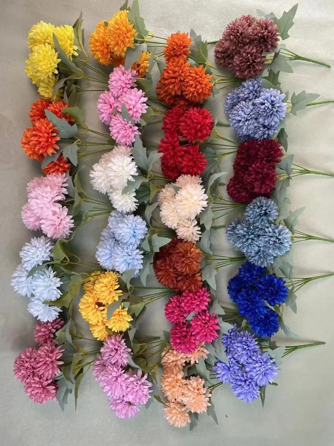 Lusiaflower высокое качество 6 9 12 головок букет хризантем разноцветные домашние свадебные украшения цветы
