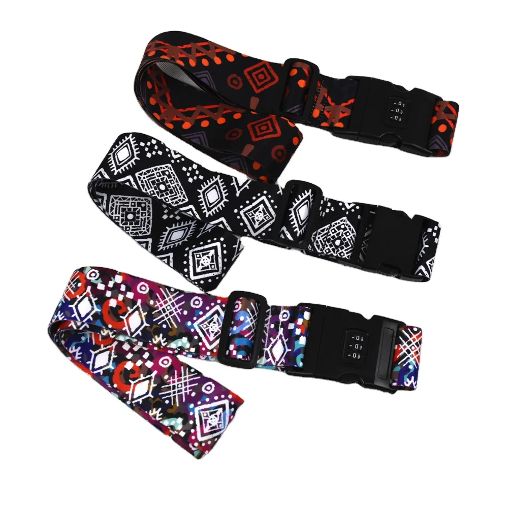 TSA Custom Luggage Strap/ Colorful Luggage Strap/ Travel Backpack Bag Luggage Belt