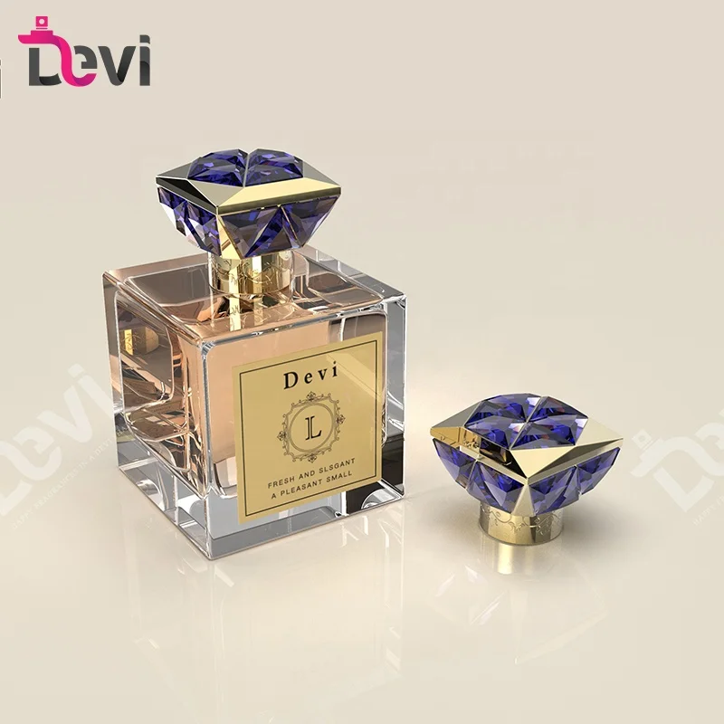 New Design Custom Crystal Refillable Atomizer Spray Glass Empty Perfume Bottle