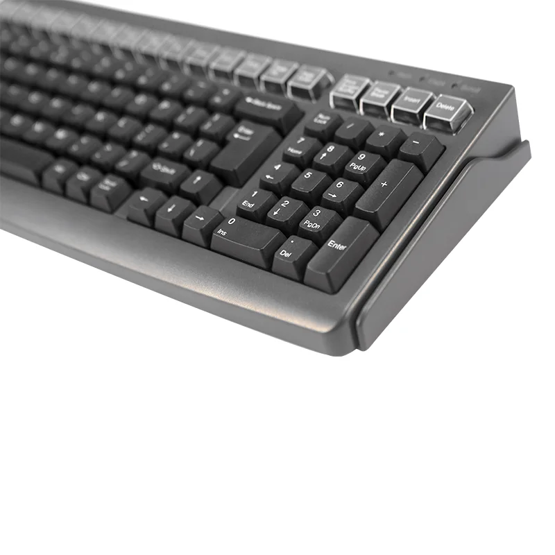 Hot Sale 101 Keys USB Pos Programmable Keyboard with Magnetic Card Reader for POS Use