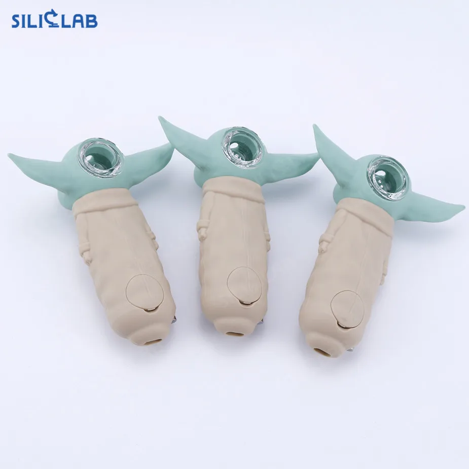 Силиконовая трубка для курения, курительная трубка для детей, трубка для курения из травы, меда, табака, стеклянная дымовая трубка с инструментом Dabs