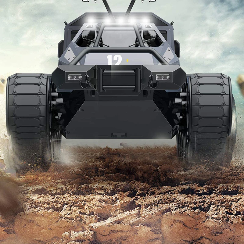 Remote Control Crawler High Speed Tank Off-Road 4WD RC Car 2.4 Ghz RC Army Truck 1/12 Drift Tank RC Tank for Kids Adults