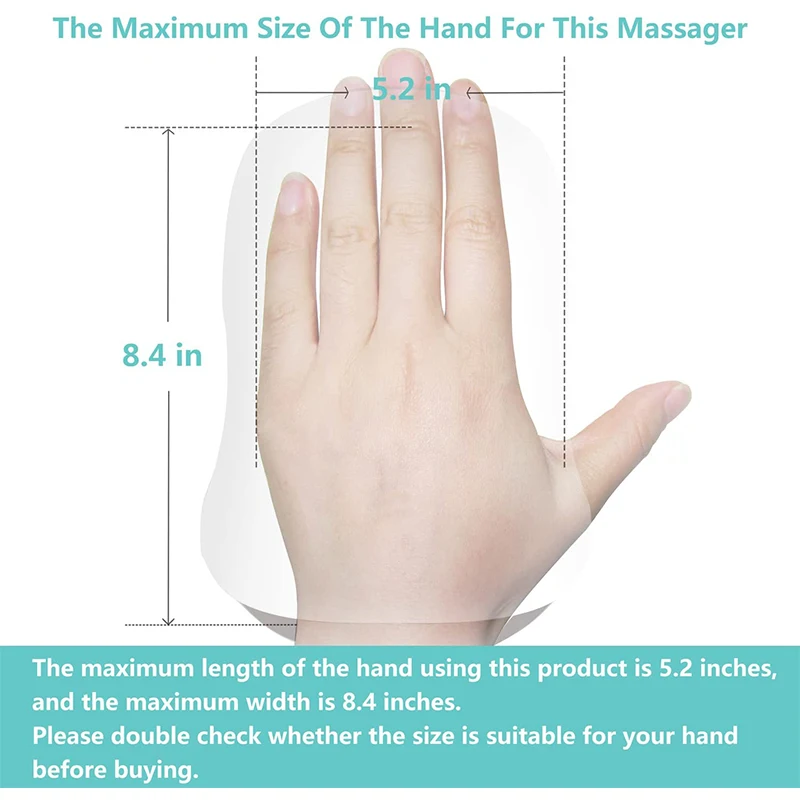 Rechargeable Kneading Hand Massager with Heat   Air Compression Cordless Electric Hand Massager