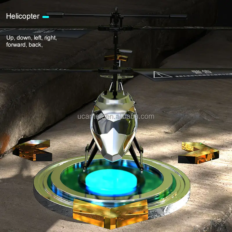Wholesales 2.4Ghz 3.5CH Alloy Remote Control Helicopter With Gyro LED Lights RC Helicopters Toys For Children