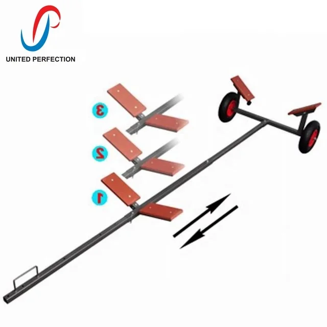 best sale low MOQ Fishing Boats Trailer boat dolly trailer boat with adjustable length