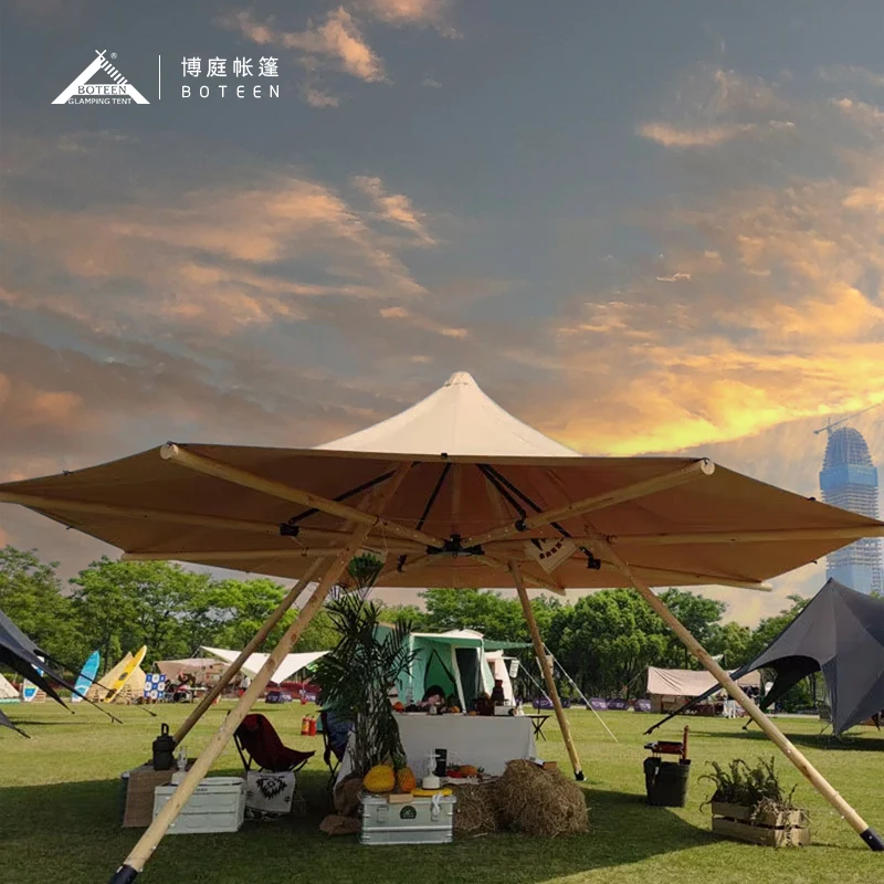 Factory Cheap Big Indian canopy tent straw hat tents camping restaurant bar wedding party beach tent