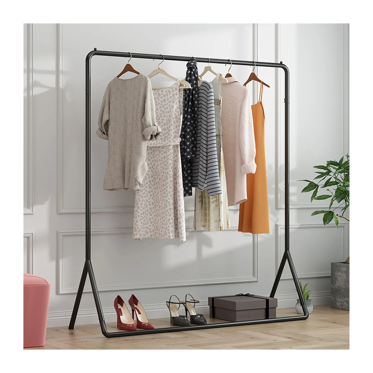 Superior Quality Clothes Shelving Garment Display Rack Clothing Store Furniture Home Fashion Garment Rack for Showroom