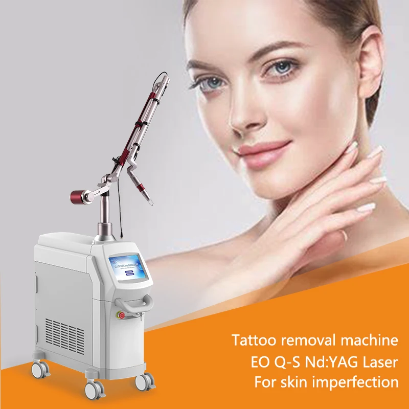 EO q switch 1064nm 532nm Nd Yag laser for tattoo removal vascular skin rejuvenation epidermal melasma treatment freckles