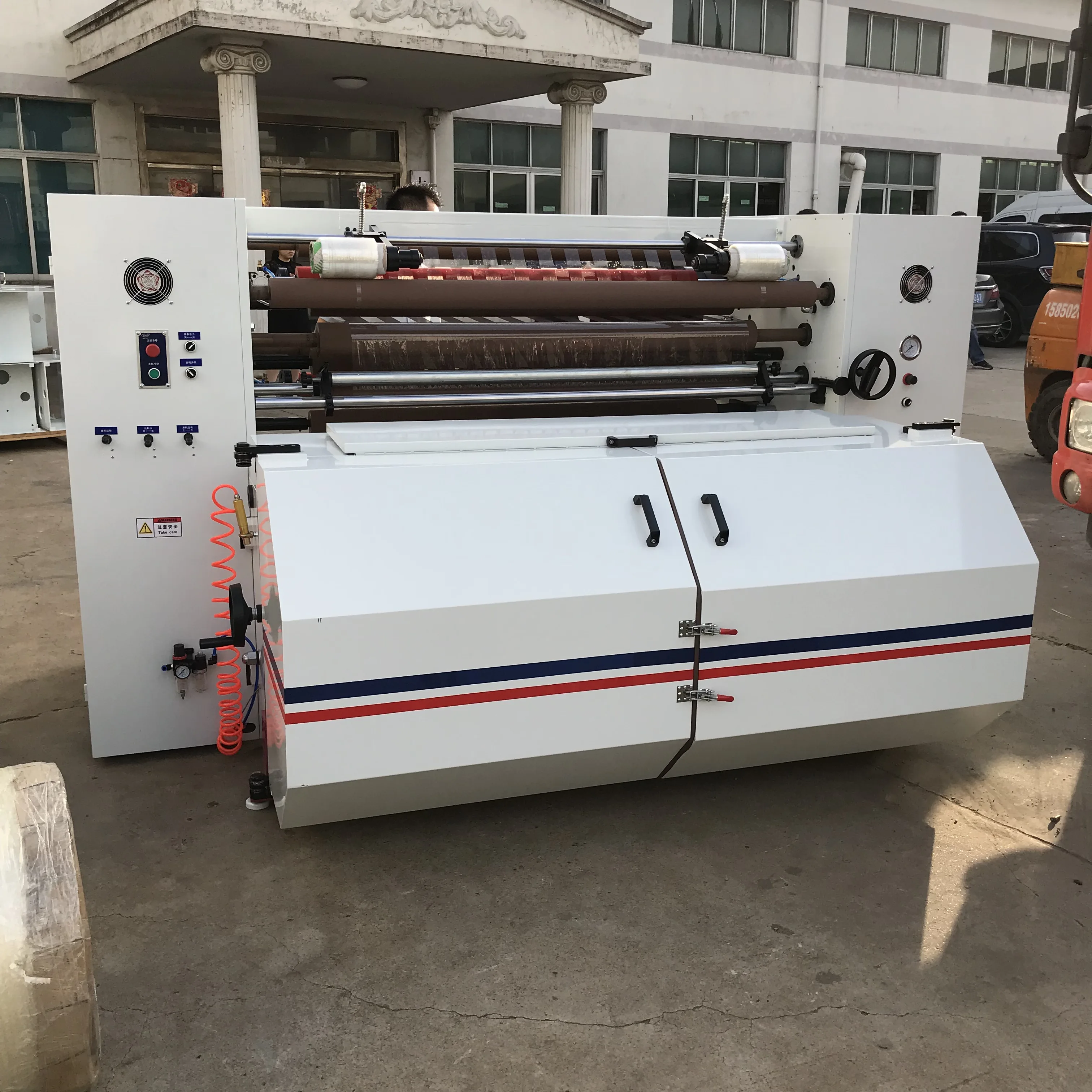 Vertical Low Price Adhesive Packing Tape Slitting Machine Slitter And Rewinding Machine