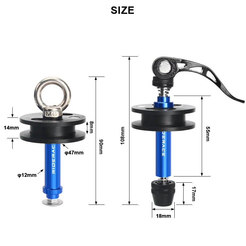 RIDERACE  Bicycle Dummy Hub Chain Keeper Holder Quick Release Sleeping  Road  Bike Washing Cleaning Chain Fixer Tensioner Tools