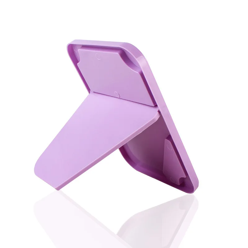 High-definition Single-sided Makeup Mirror Desktop Colorful Dressing Mirror Foldable And Portable Square Pinces Mirror Vertical