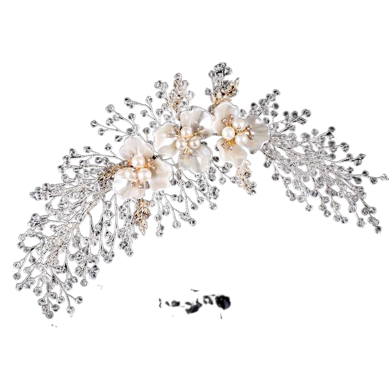 New Silver red Crystal Bride Tiara crown Bridal Tiaras Head Jewelry Diadem Headbands tiaras and crowns wedding for women