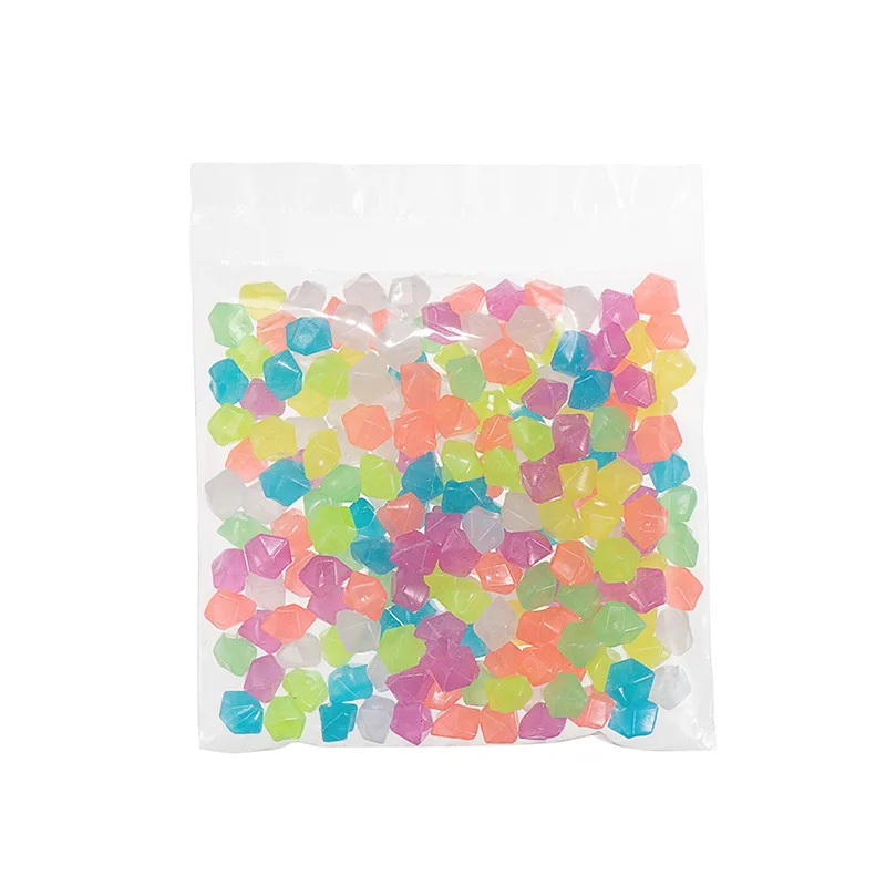 Наружные светящиеся камни светятся в темноте садовые гальки Аквариум Украшение для аквариума Галька Камни смешанные цвета 200 шт./пакет