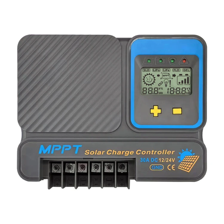 Smart MPPT Solar Charge Controller MPPT2 Series MPPT220/DMPPT230D/MPPT240D 20a 30a 40a 12v/24v Solar Battery Charger Negative GN