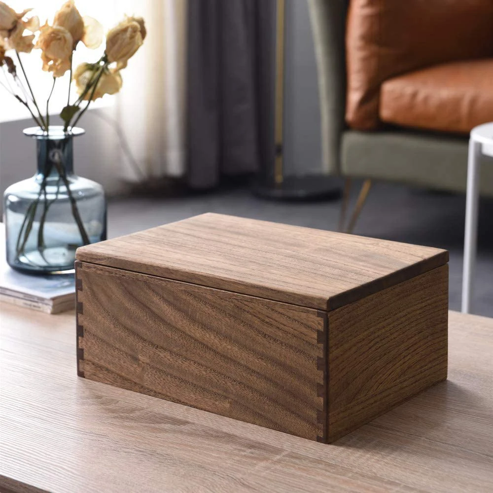 Storage Organizer with Hidden Compartment Drawers wood jewelry box