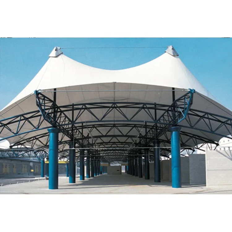 Design Customized PVDF Canopy Tent Architectural Landscape Membrane Structure For Outdoor