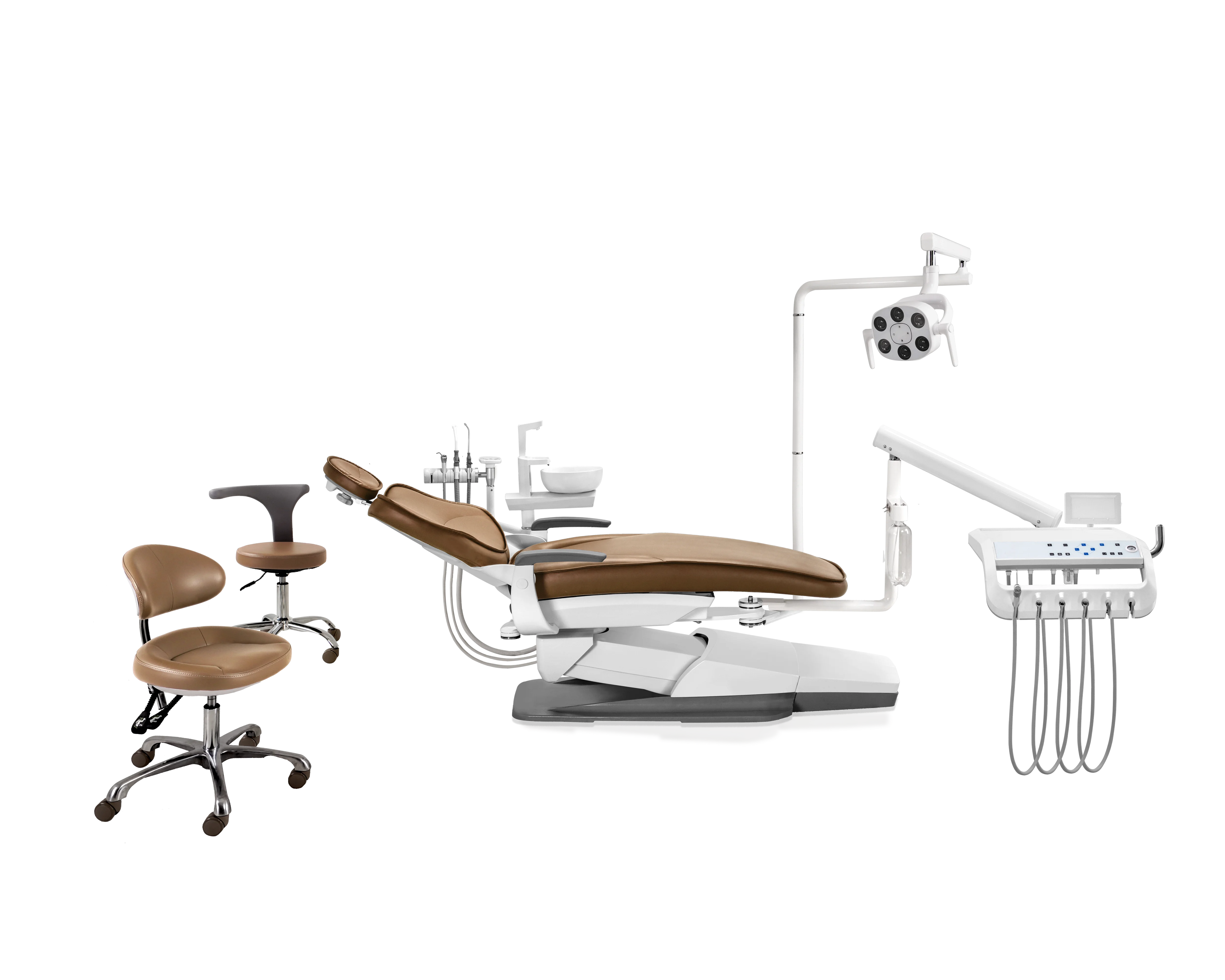 Hanging mounted instrument tray left handed dental chair price China best dental chair unit china products