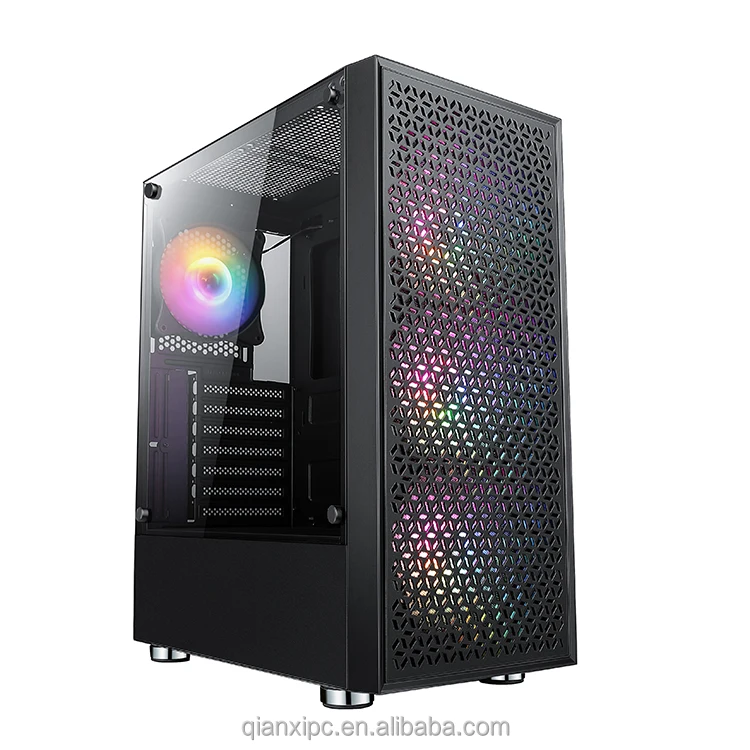 Современный дизайн, хорошая цена, корпус для компьютера ATX R03, игровой ПК с металлической передней панелью и улучшенным охлаждением