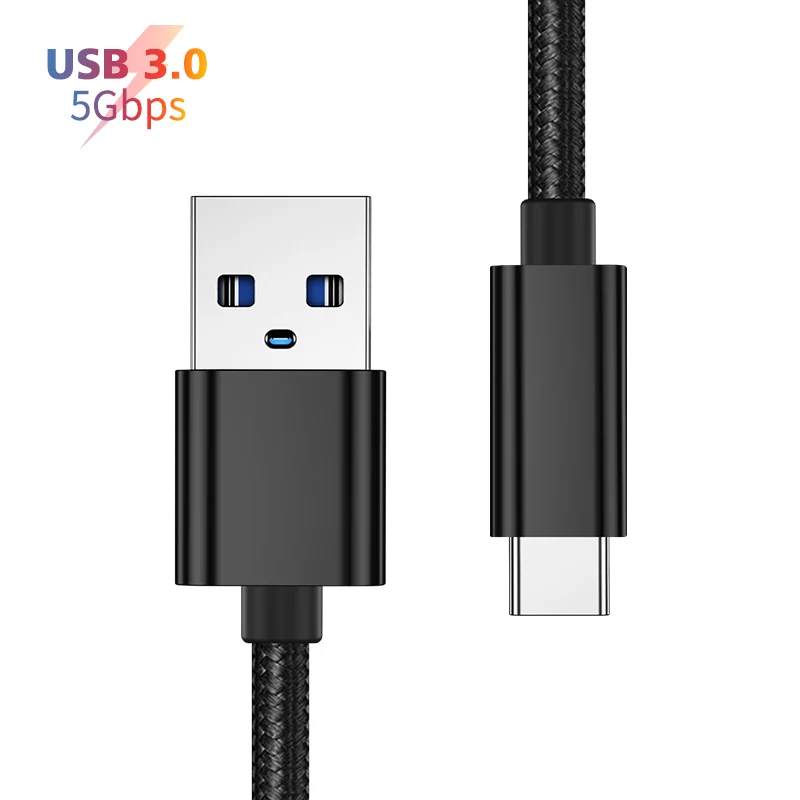 DataRoad OEM nylon braid usbc cable 1m/2m 3a 60w fast usb 3.0 compatible cable