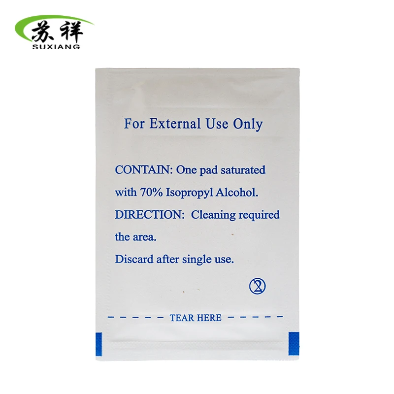 Factory price isopropyl alcohol wipes from Chinese factory 15x20cm
