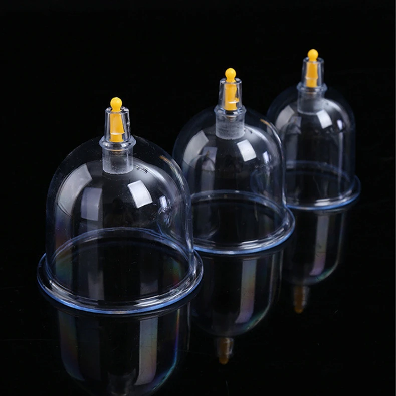 Китайская медицинская Вакуумная чашка Hijama Набор чашек для терапии пластиковые