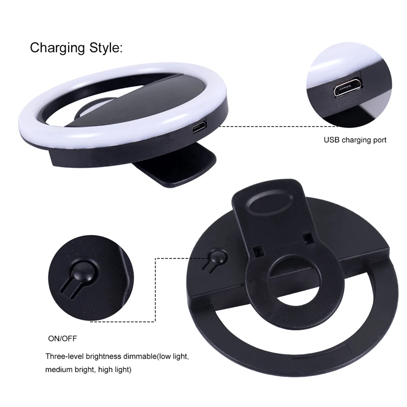 Amazon Photographic Light Phone Led circle Ring Light wholesale Camera Circle Selfie Led Ring Light stand
