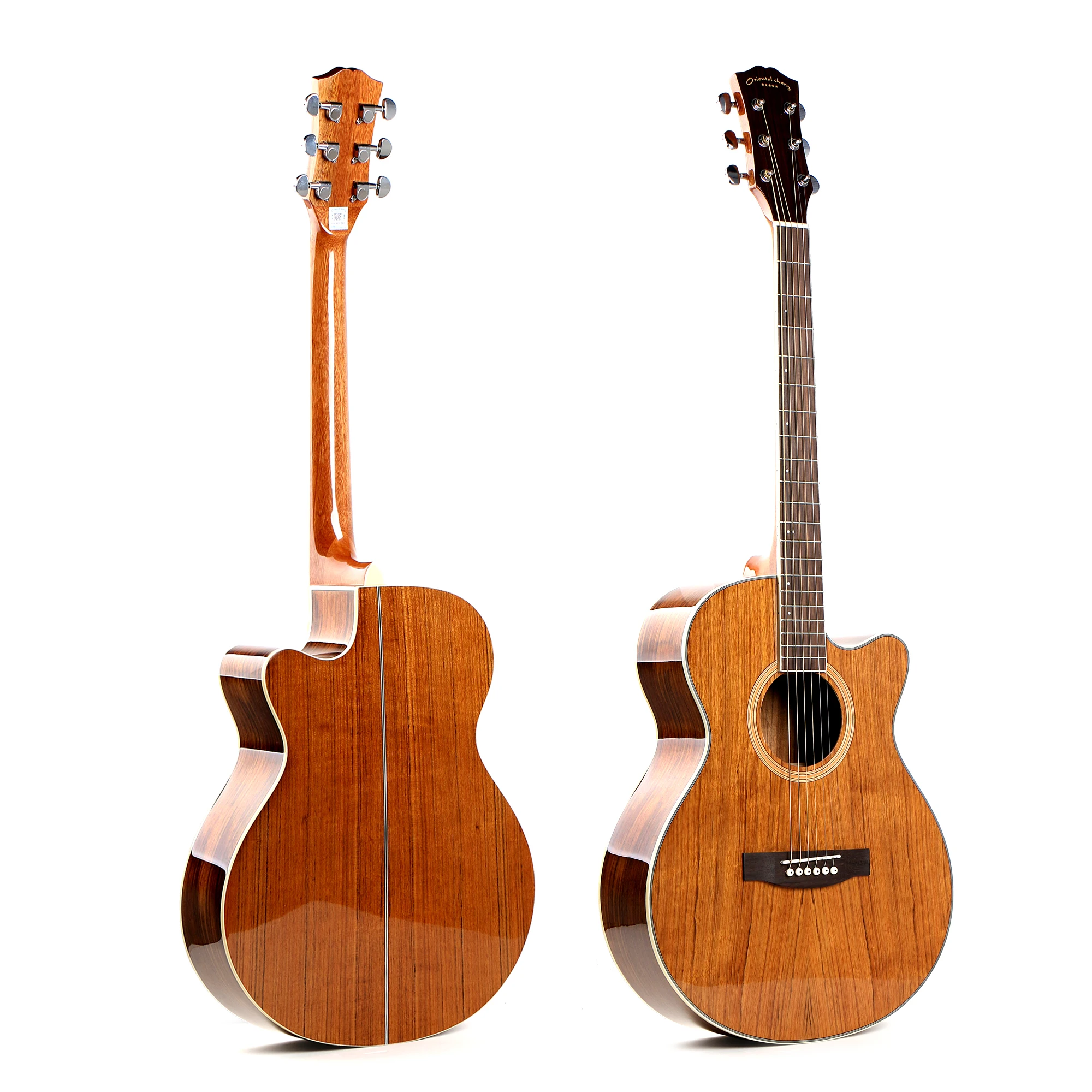 Factory custom 40 inch size high end acoustic guitar electric