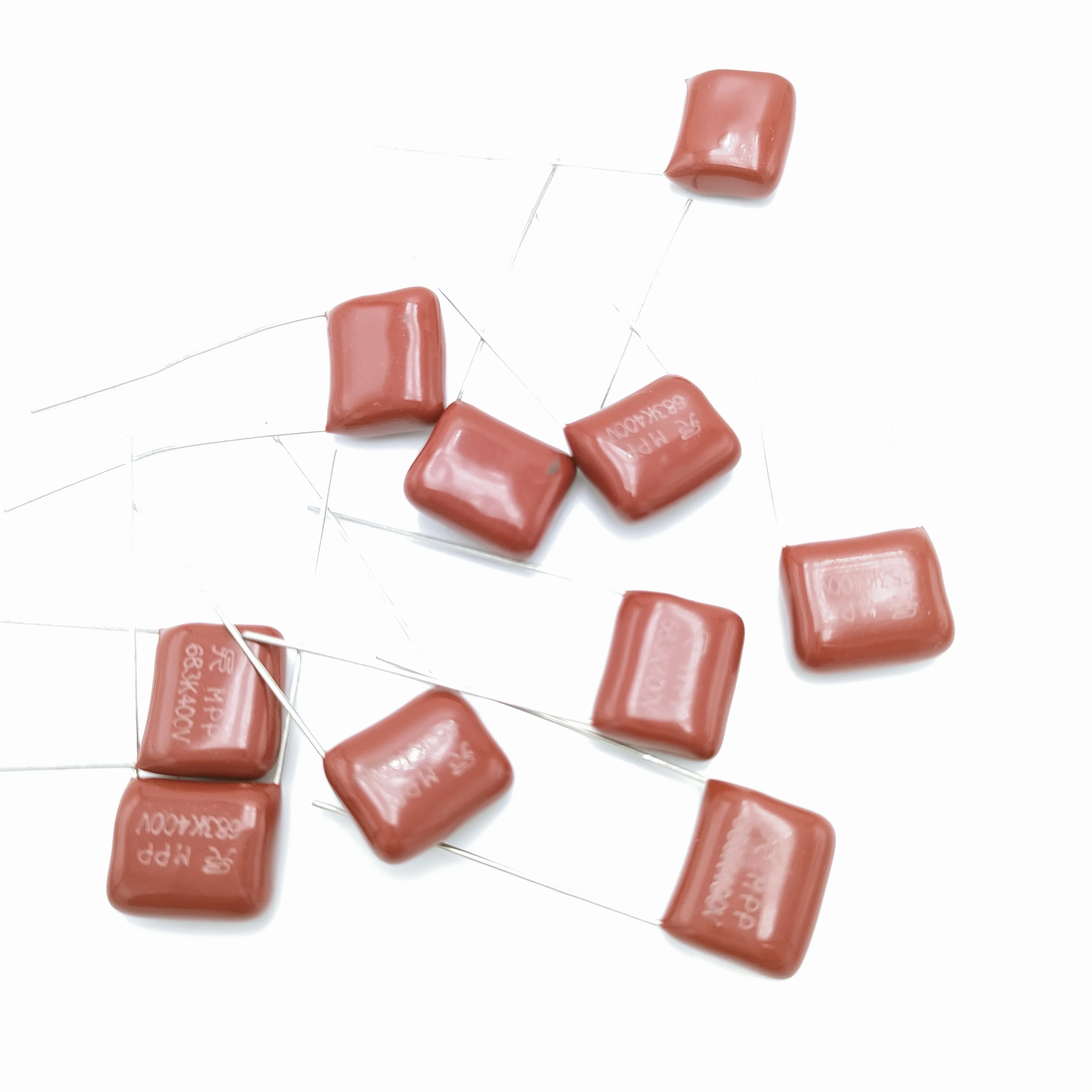 
CBB21 Polyester Metallized 68nF 683 400v 10% P10 mm Capacitor in 500pcs bag 