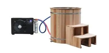 Hot selling Cedar cool tub cold machine Icebath cool plunge for spa shower