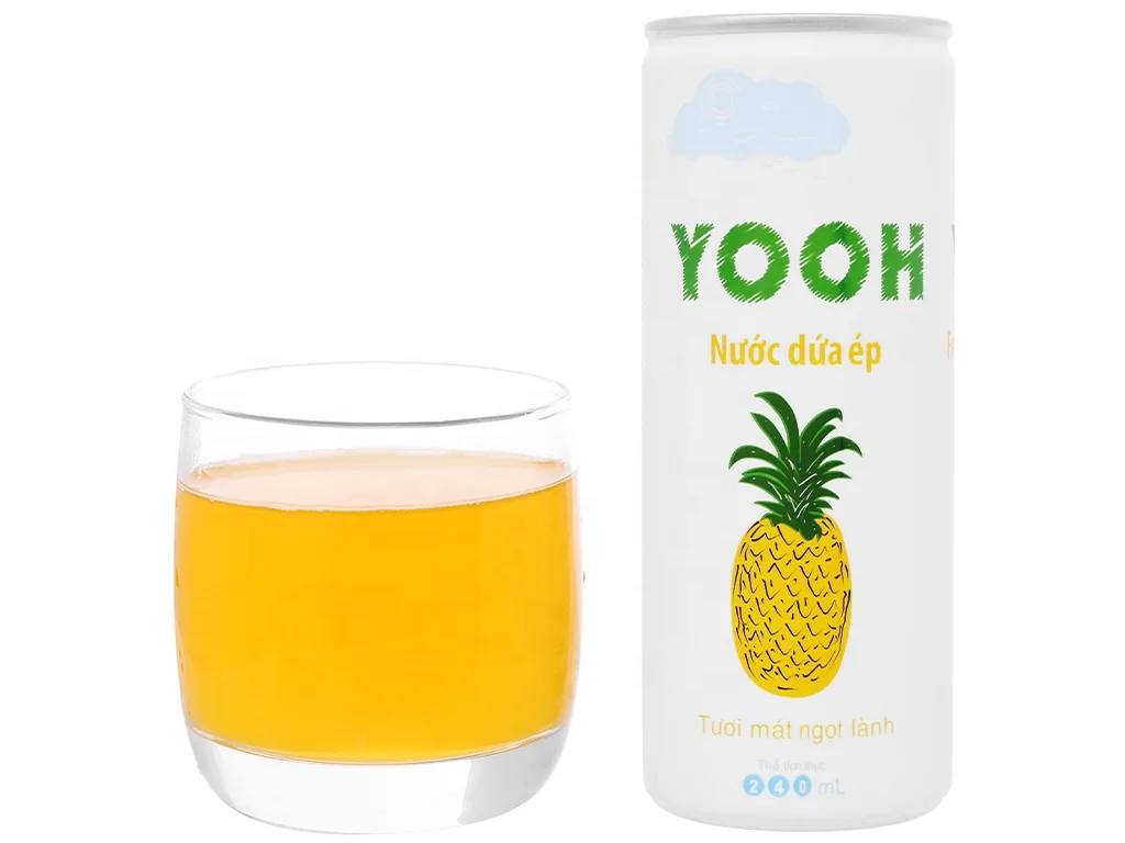 Sale in bulk Fruit Juice can Fresh Mango Juice  240ml YOOH Brand