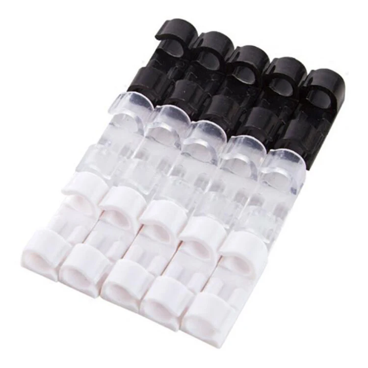 Self-adhesive Buckle Nail-free Wall Plug-in Sticker Sub-network Rope Routing Organizer Storage Fixing Data Cable Wire Clip
