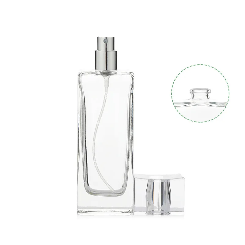 50ml luxury custom gifts perfume package box orange blue glass spray perfume bottle round lid set