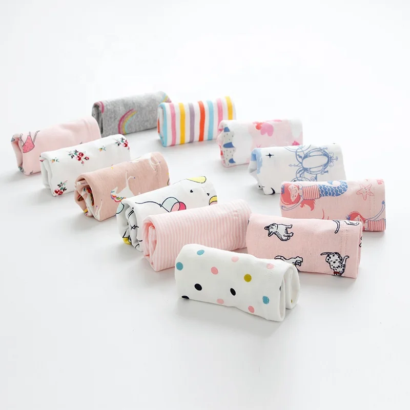 Детская одежда для маленьких девочек органического тонкого хлопкового нижнего белья трусы нижнее белье шорты плоский штаны разноцветные