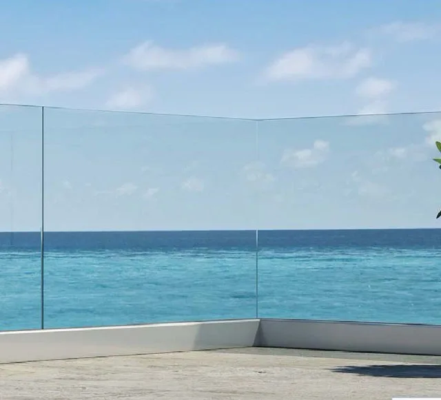 Australian Standards Aluminum U Channel Glass Railing for Pool /Deck/Balcony glass balustrade