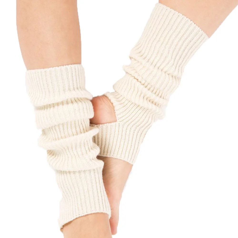 Wholesale Colorful Funky Knitted Acrylic Women Ballet Dance Leg Warmers for Young Girls