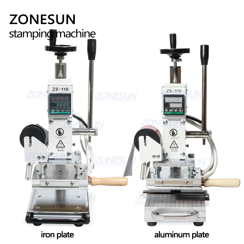 ZONESUN ZS110 Slideable Workbench Digital Leather Hot Foil Stamping Bronzing Embossing Machine Heat Press Machine