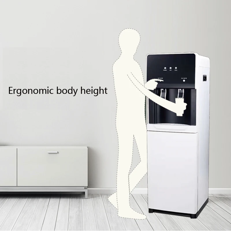 Freestanding Hot Cold Water Dispenser Automatically Heating Cooling Pipeline Machine Direct Drinking Water Purifier