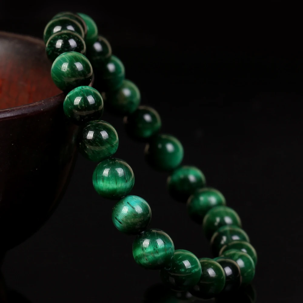 Wholesale 4/6/8/10/12mm Natural Stone Beads Gemstone A +Tiger Eye  Beads Bracelet