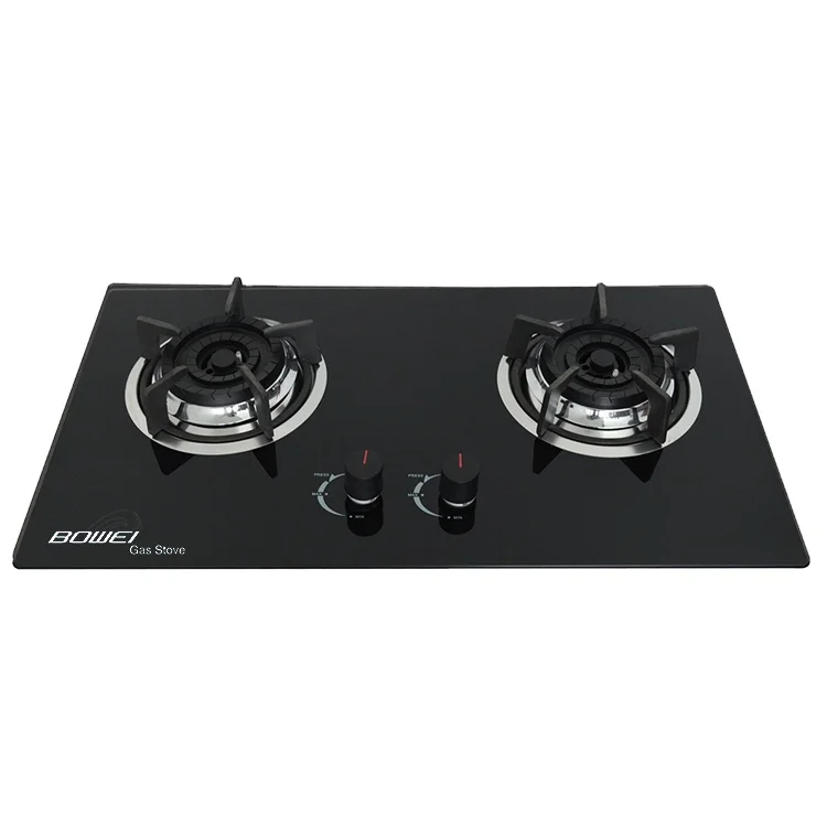 Good for value two plate gas cooker made in china gas stove cast iron pan support hot selling glass top gas stove kitchen