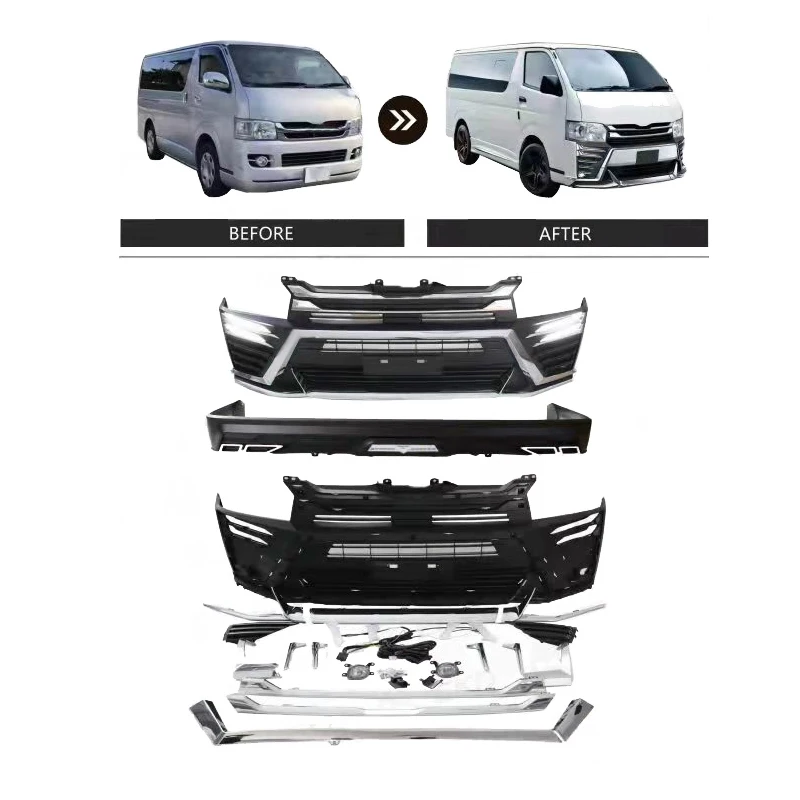 2022 New Arrival Hot sale Amazing Effect Cost Effective Car Body Kit for Toyota Hiace 2008-2015 Narrow Body