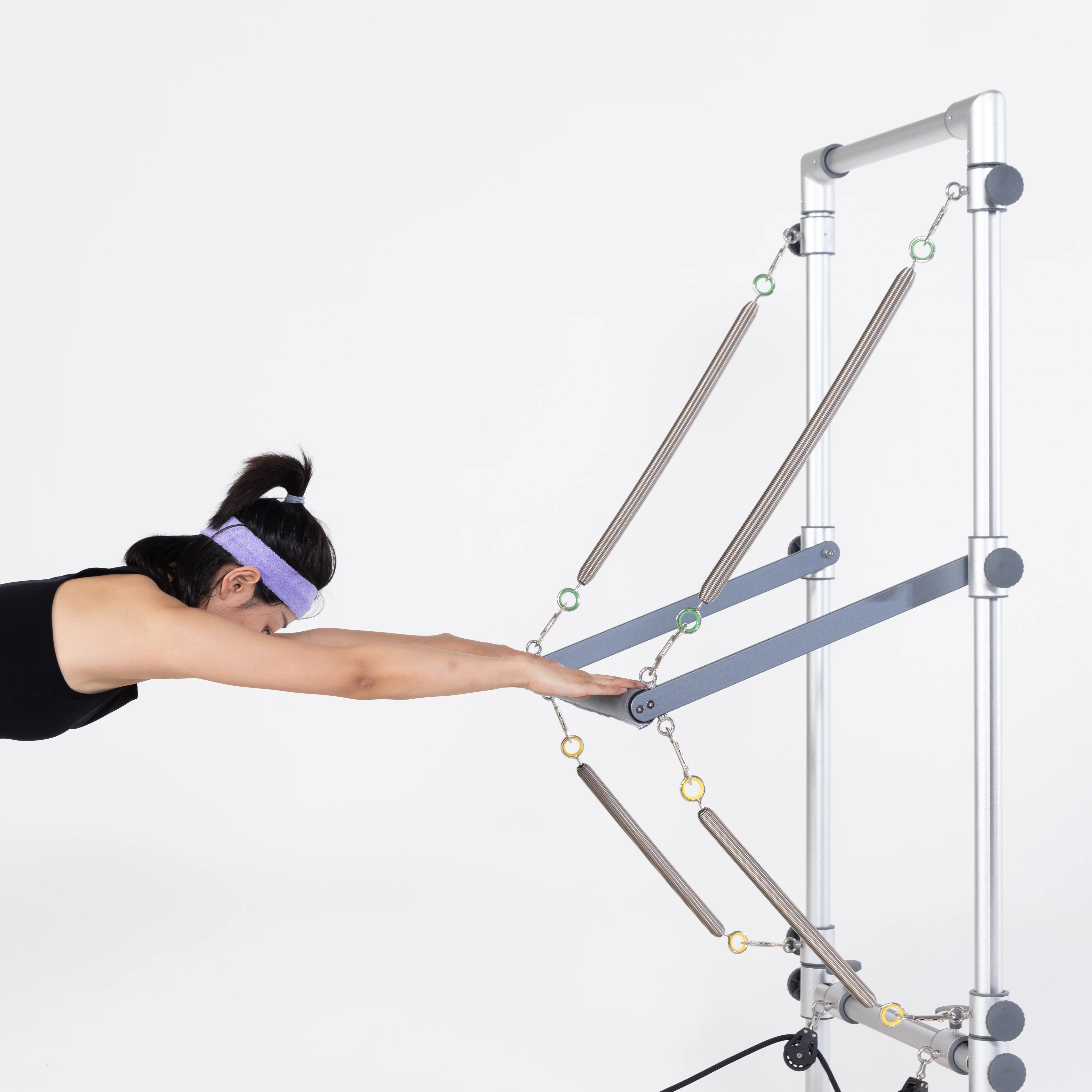 Double Slide Fitness Yoga Equipment Pilates Movement Reformer Fitness Machine Half Tower Body Shaping Machine Pilates