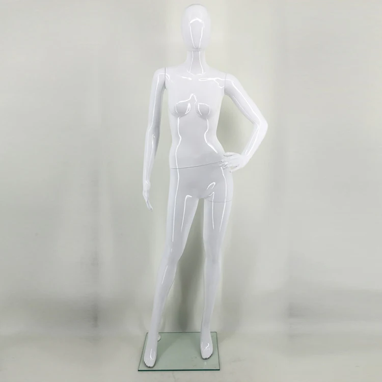 Wholesale full body mannequins type and adults age group plastic glossy white mannequin