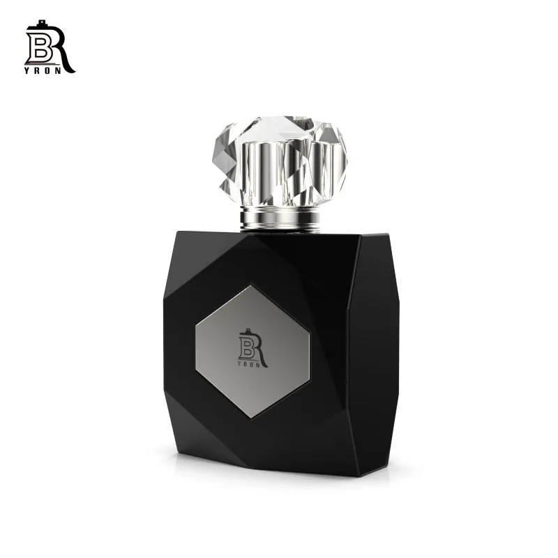 100ml Factory hot sale low MOQ good price luxury golden chrome black plated perfume bottle zamac cap bulk sale1