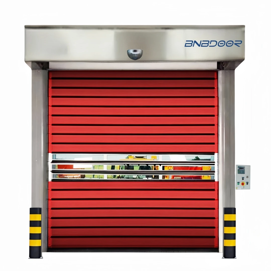 Commercial dustproof role rapid roll up door insulated fast rolling shutter automatic aluminum hard high speed Spiral doors