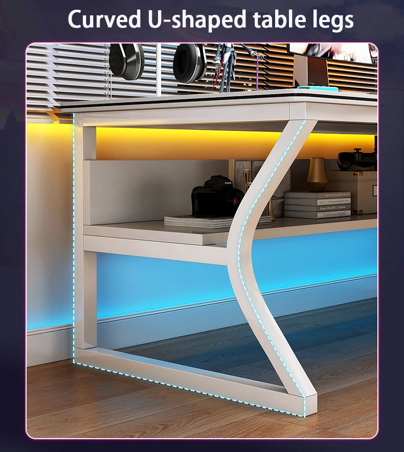 New Gaming Desk Simple Generous Computer Office Desk Gaming Table Desk For Office Work