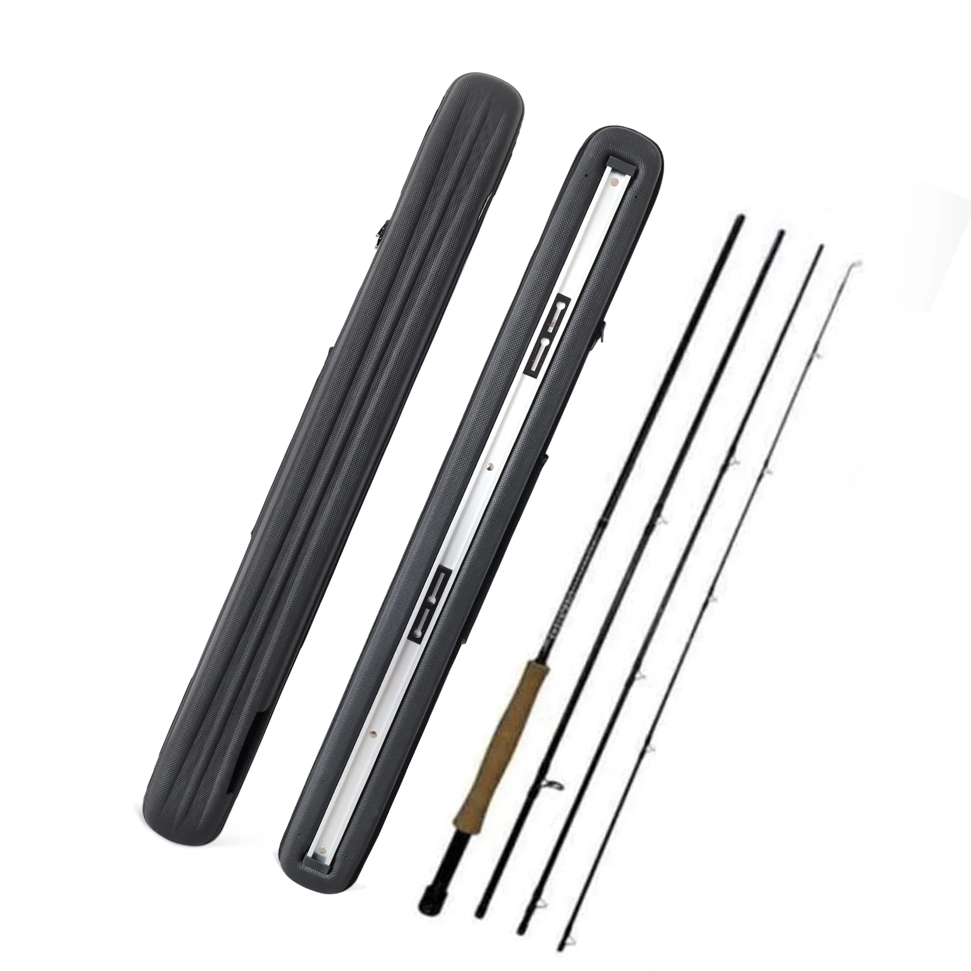 Custom Portable Hard EVA Fishing Rod Tube Case Holder Travel Bag Packaging Box